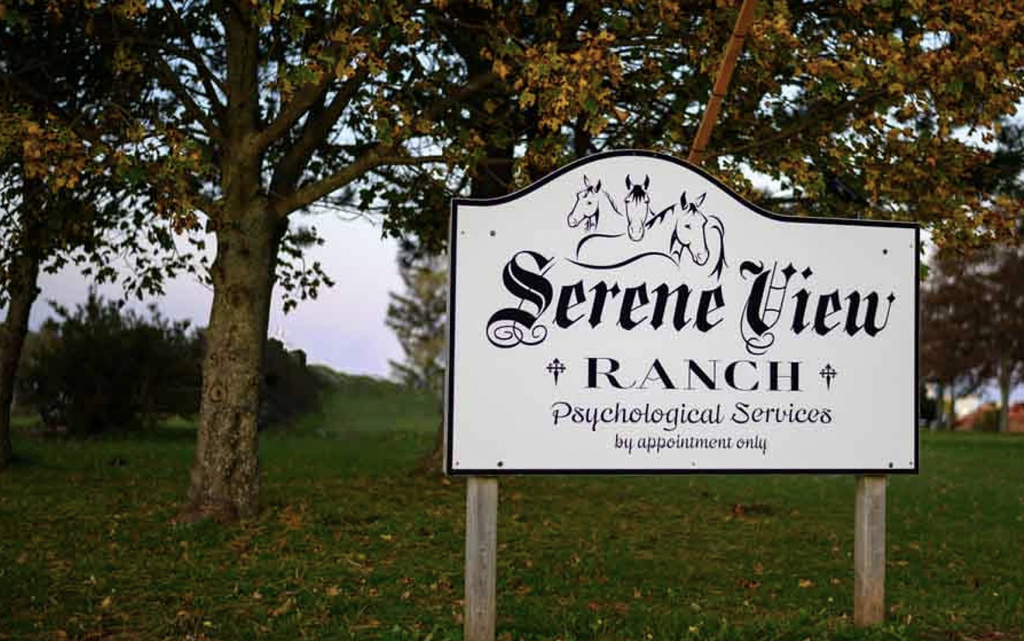 Serene View Ranch sign